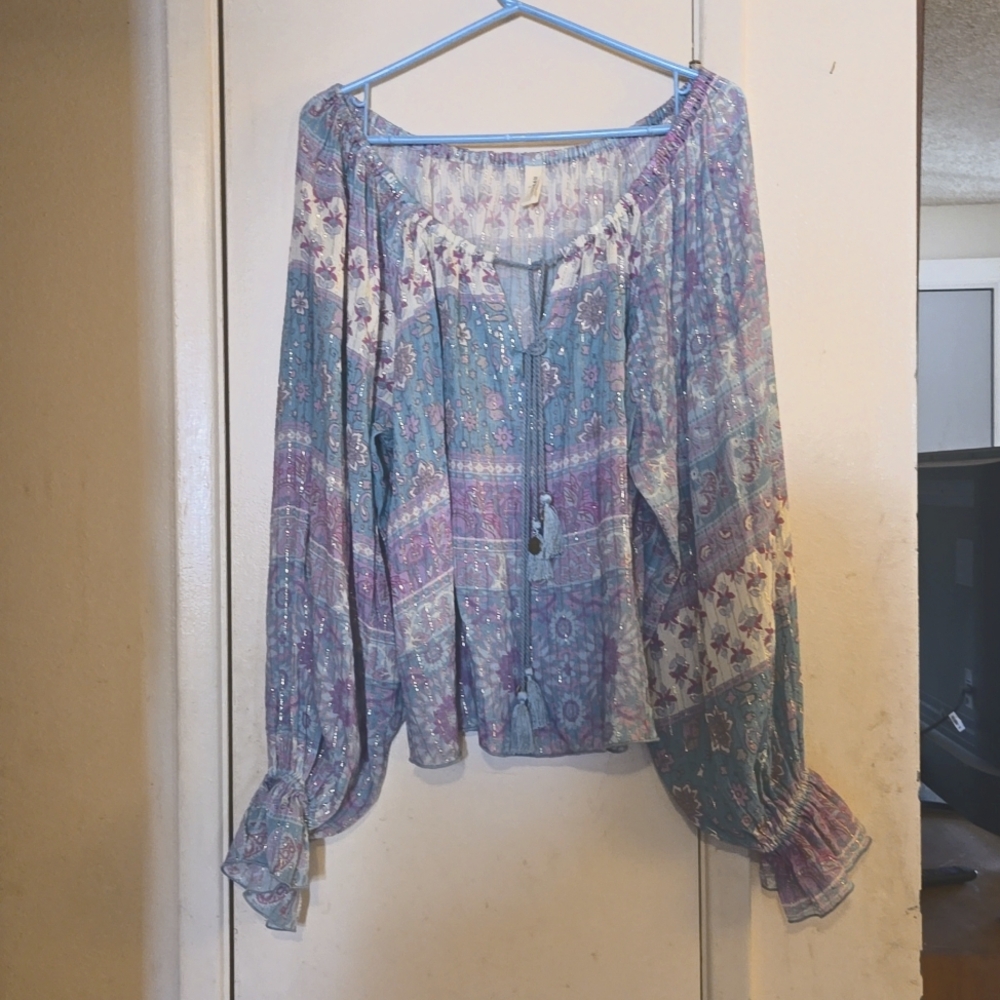 Spell Lovers Beach Blouse sz large